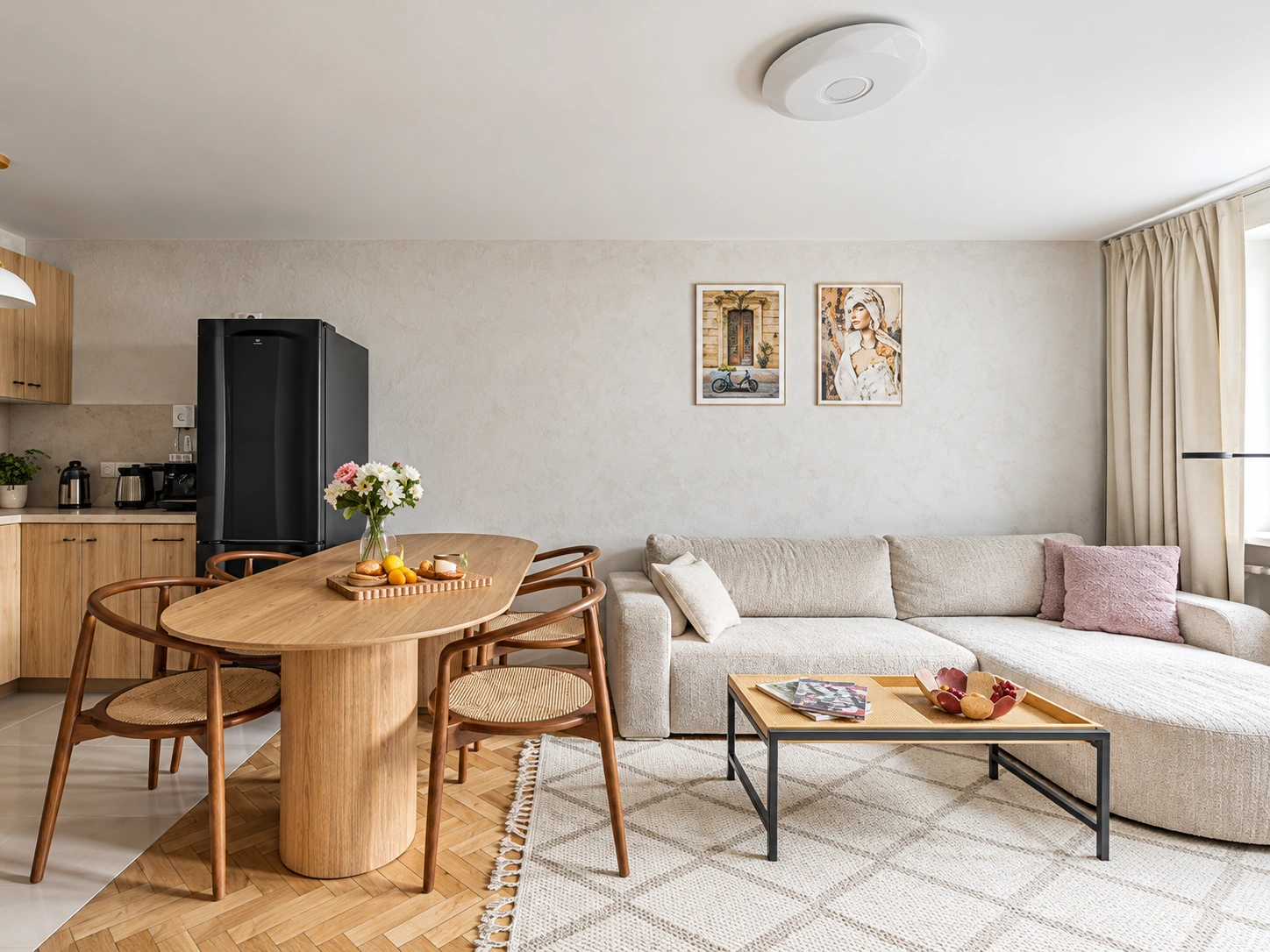 Illustrative furnished apartment image, not a STOK completed project